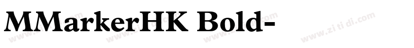 MMarkerHK Bold字体转换